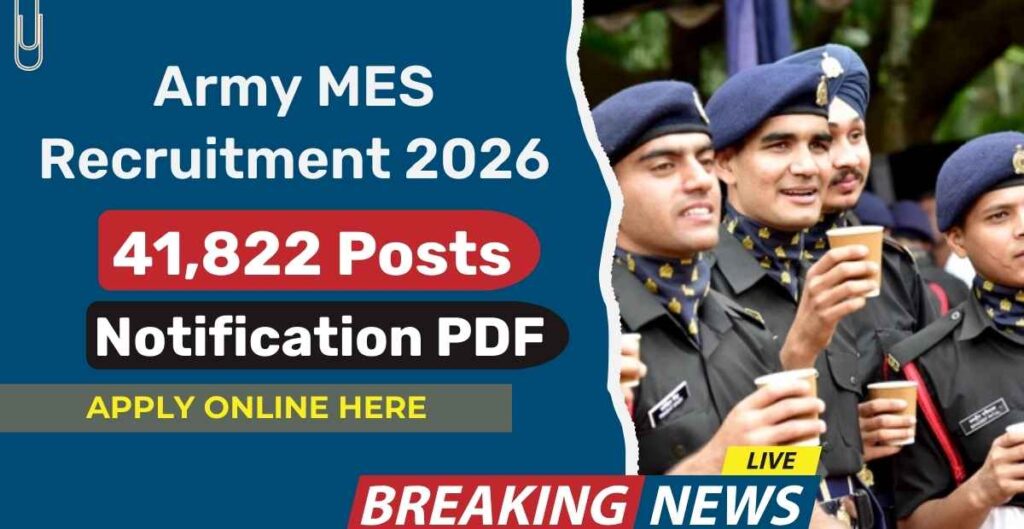 Army MES Recruitment 2026