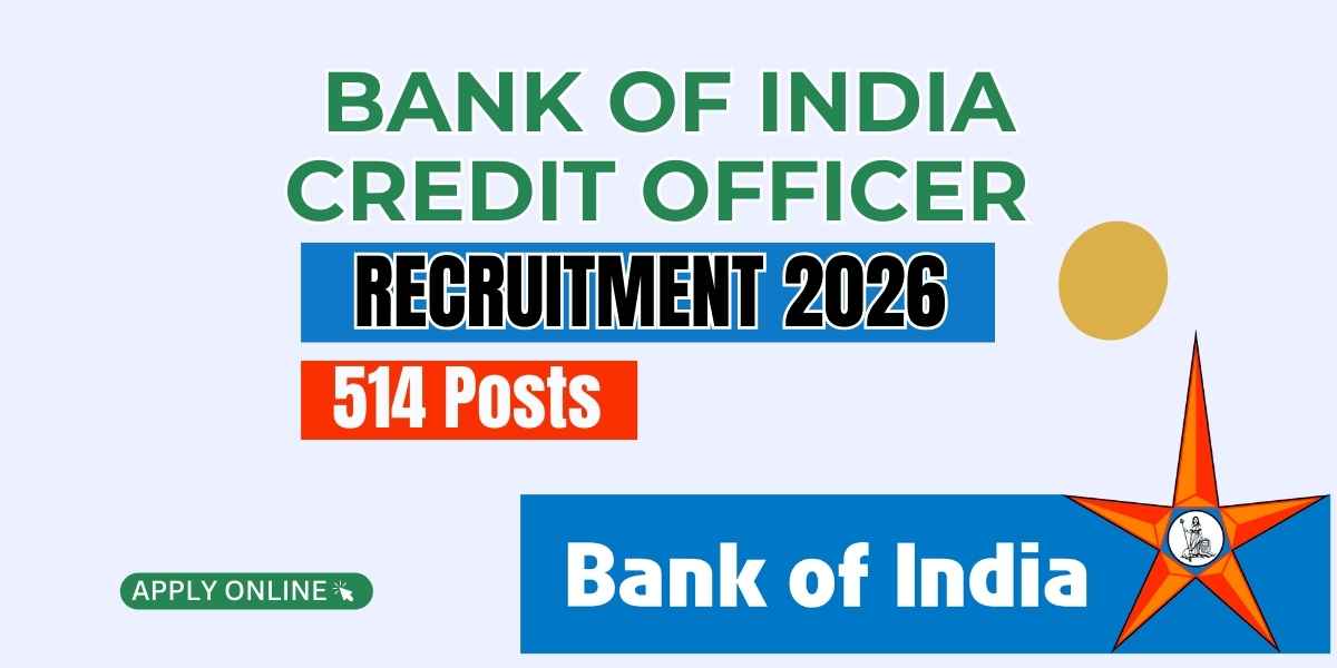 Bank of India Credit Officer Recruitment 2026