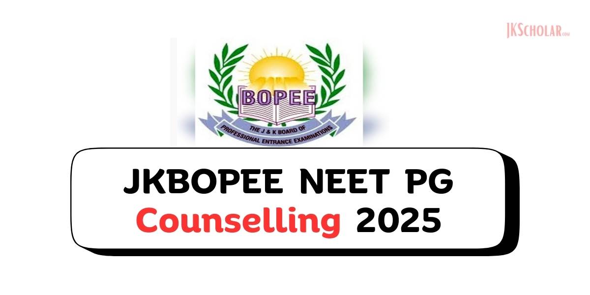 JKBOPEE NEET PG Counselling 2025