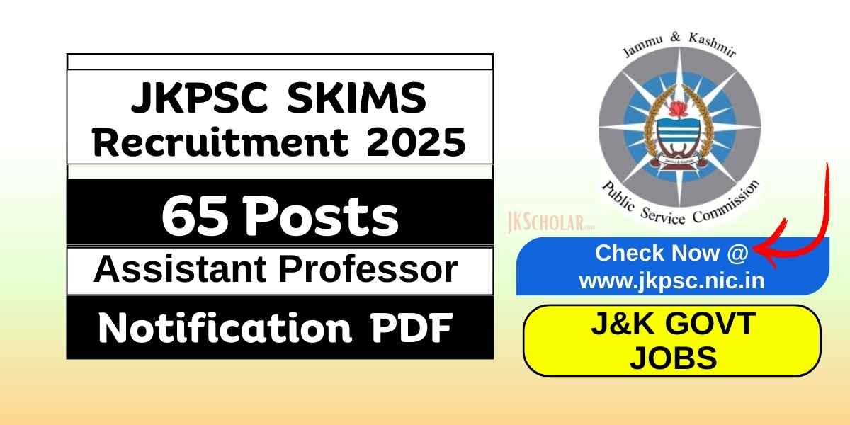 JKPSC SKIMS AP Recruitment 2025