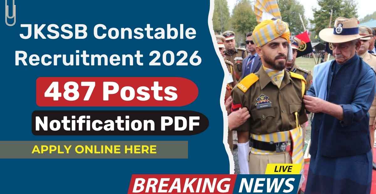 JKSSB Constable Recruitment 2026