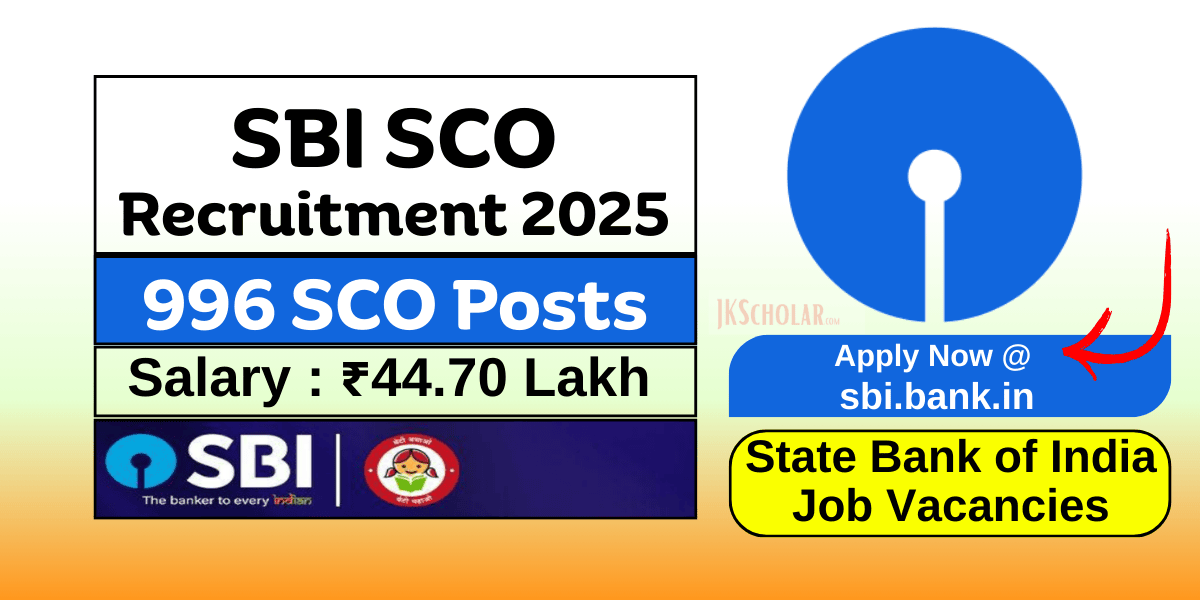 SBI SCO Recruitment 2025