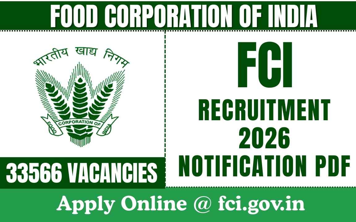 FCI Recruitment 2026 Notification PDF