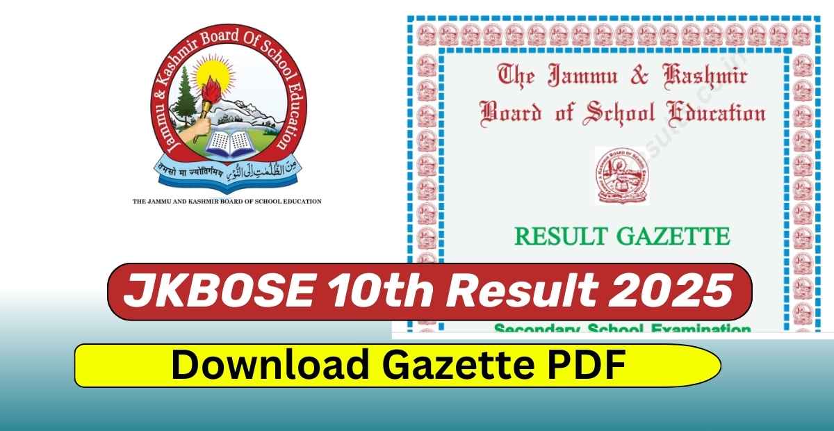 JKBOSE 10th Gazette PDF