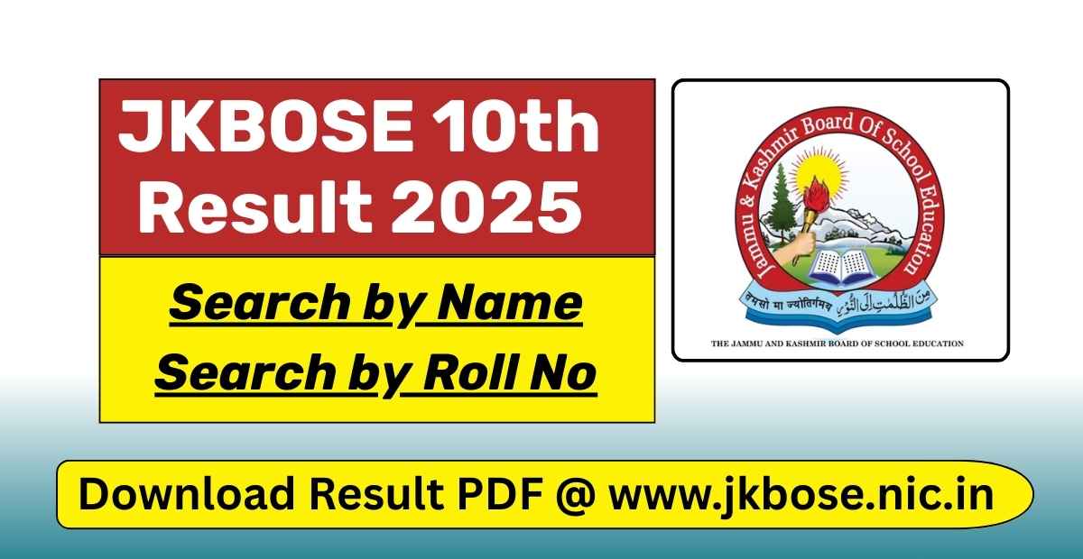 JKBOSE class 10th results 2025