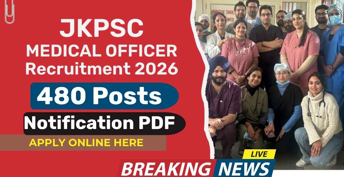 JKPSC Medical Officer Recruitment 2026