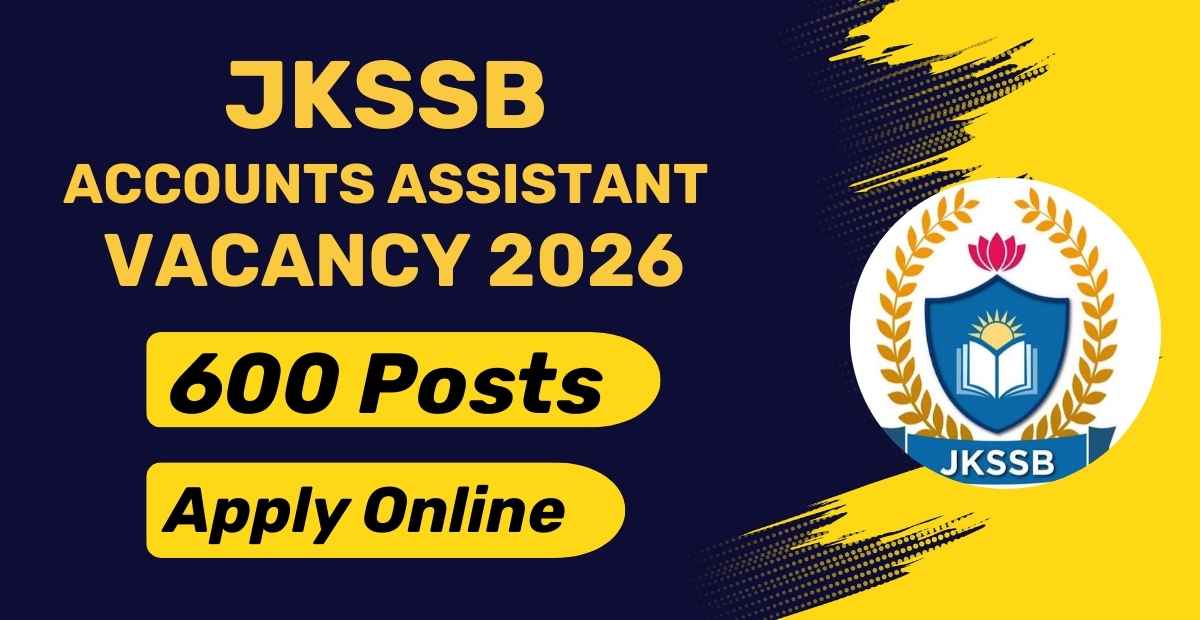 JKSSB Accounts Assistant Vacancy 2026
