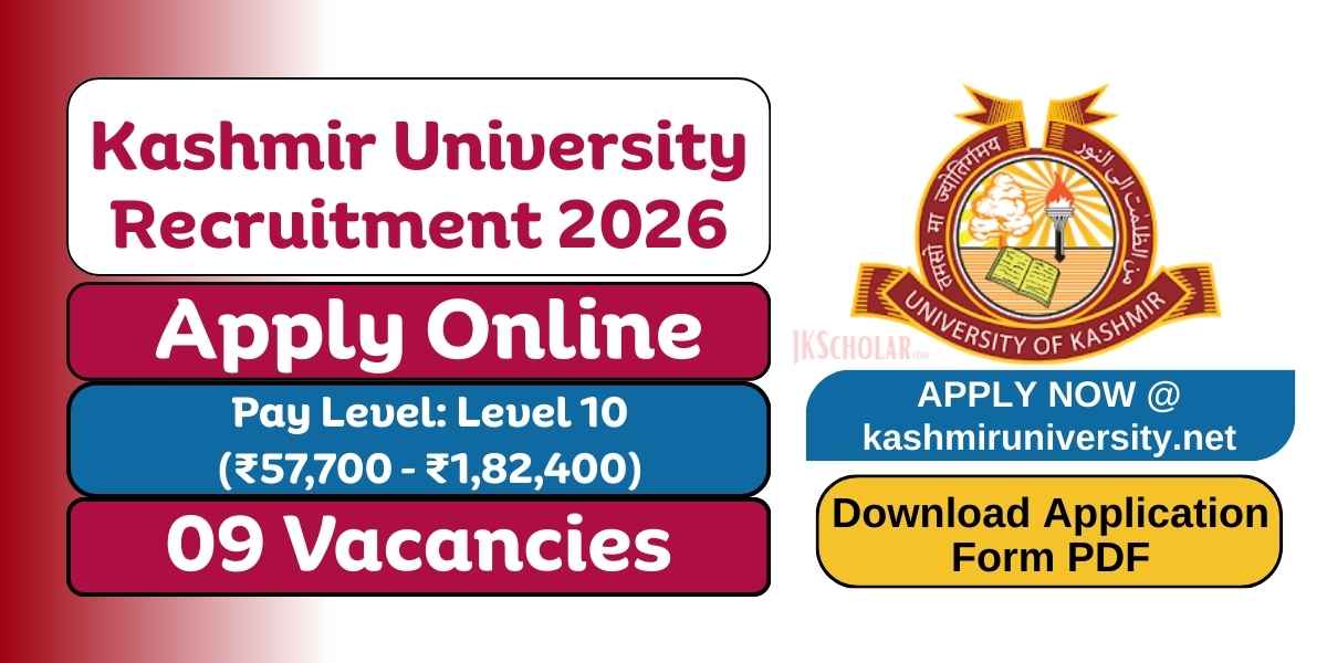 Kashmir University Recruitment 2026