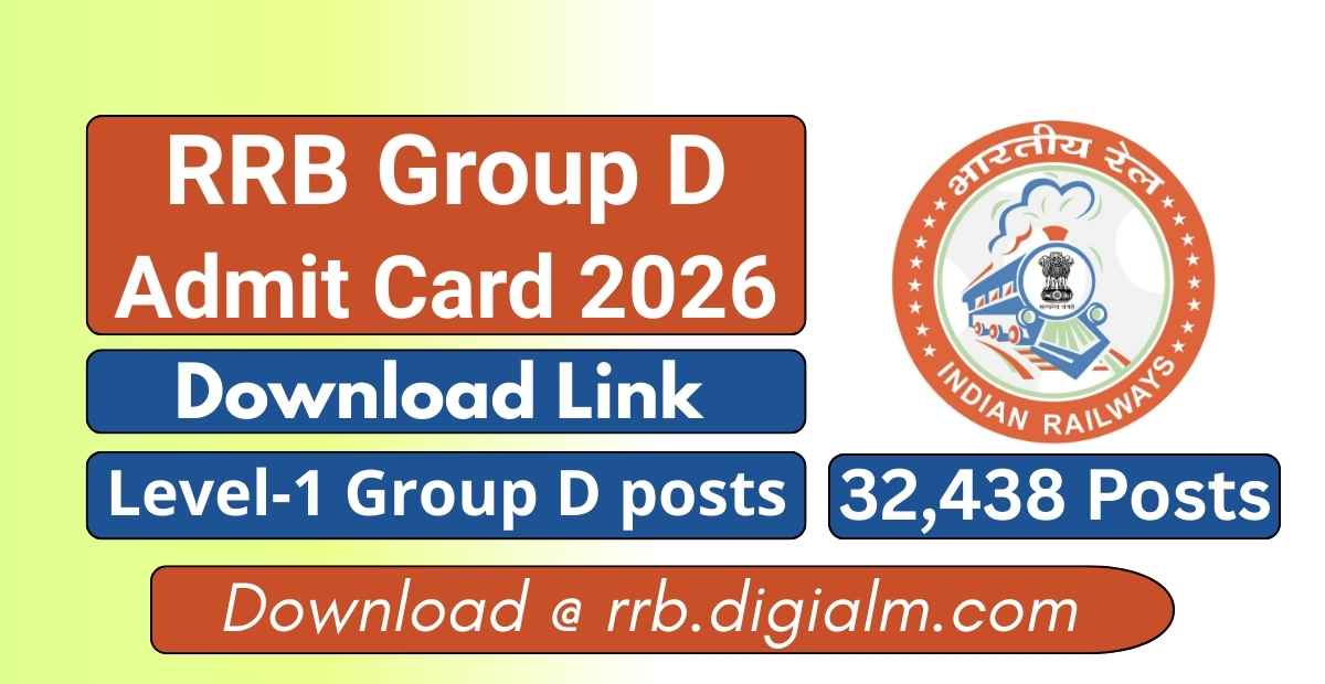 RRB Group D Admit Card 2026